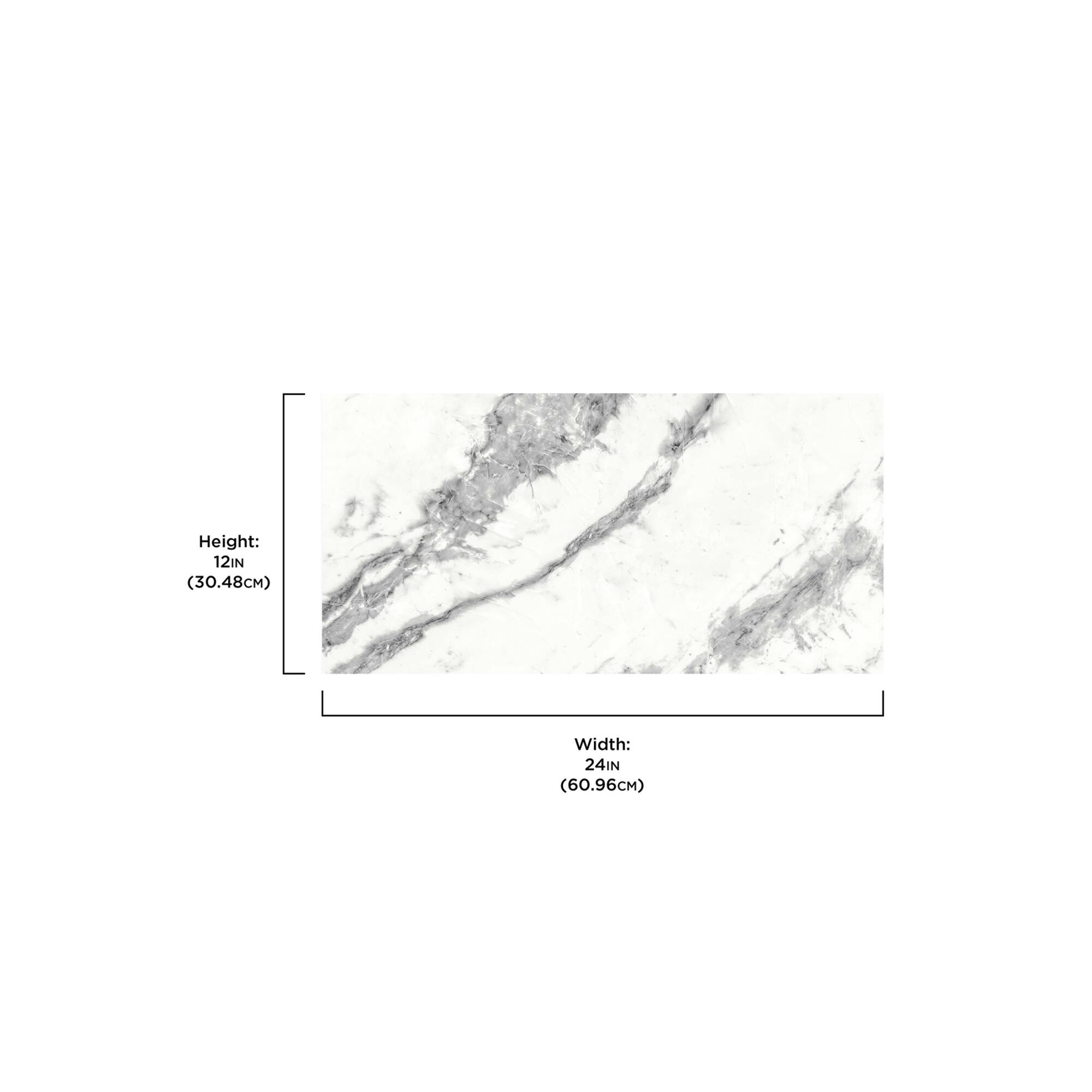 FloorPops Piazza Marble Peel & Stick Floor Tiles